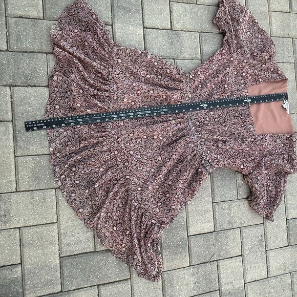 Walter Baker Liza A-Line Dress Verona $228 Size 6 NWOT Square Neck Ruffle Lined - Picture 10 of 13